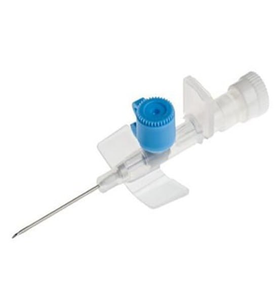 IV CANNULA WITH WINGS & INJECTION PORT