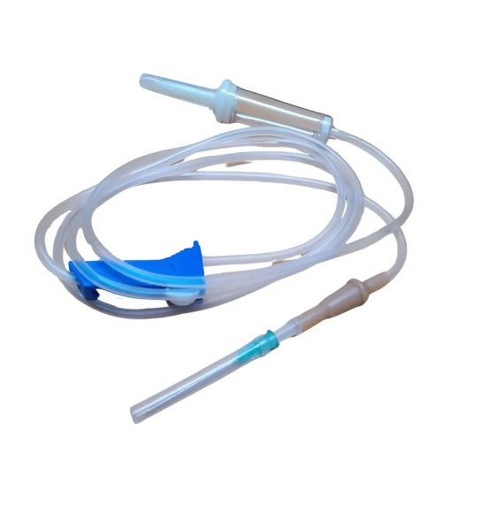 INFUSION SET WITH LATEX TUBE LUER SLIP NON VENTED