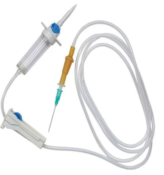 INFUSION SET WITH LATEX TUBE LUER SLIP VENTED