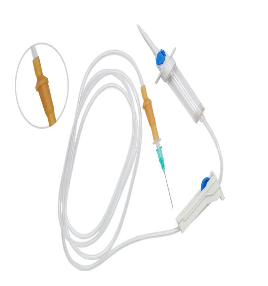 INFUSION SET WITH LATEX BULB LUER SLIP VENTED